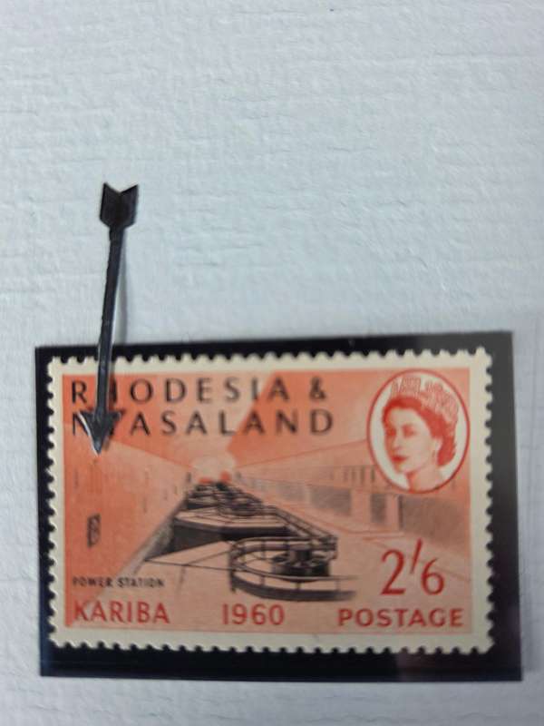 Rhodesia and Nyasaland 1960 Kariba collection of 6 in corner blocks of 4 plus varieties