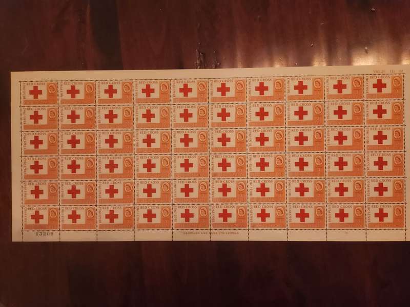 Rhodesia and Nyasaland 1963 Red Cross in full sheet unmounted mint