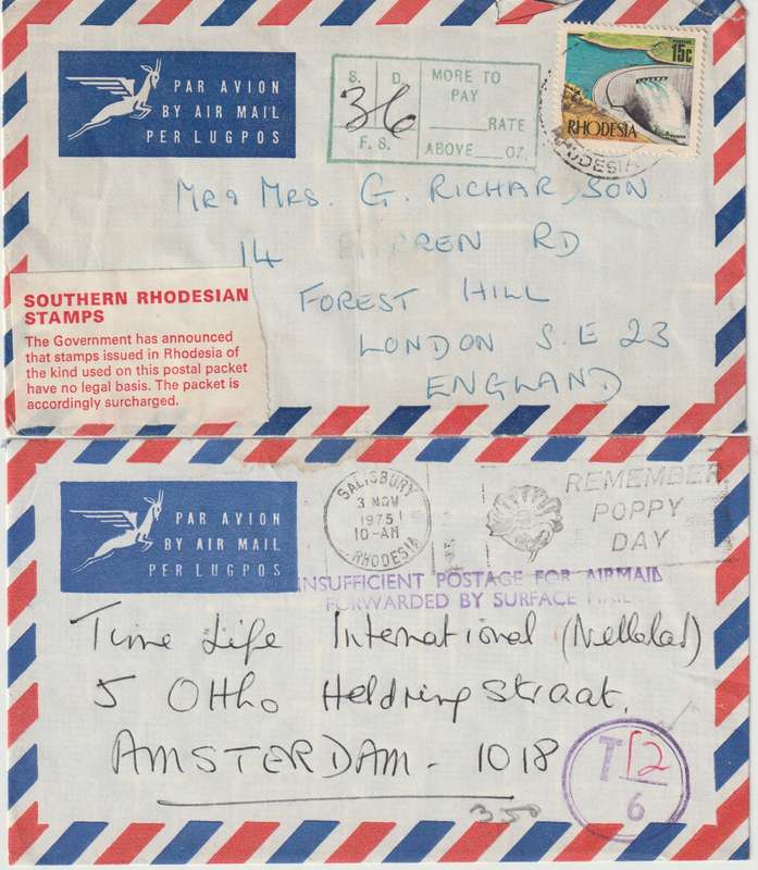 Rhodesia Covers special lot of 8 fine interesting lot