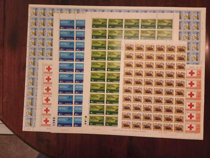 Rhodesia & World Collection of mint, used, first day covers, full sheets