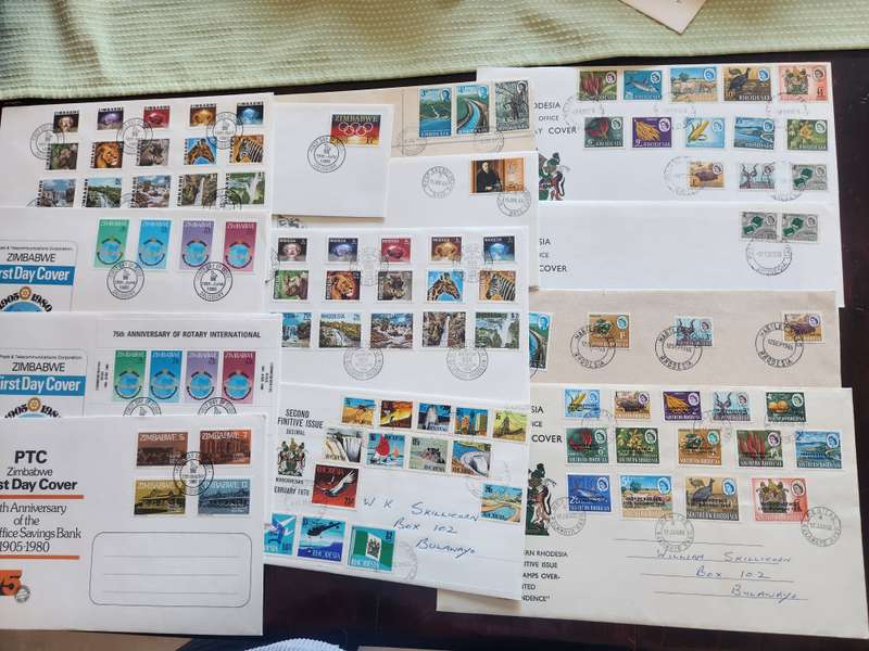 Rhodesia & World Collection of mint, used, first day covers, full sheets