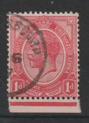 South Africa 1913 KGV 1d  no watermark very fine used
