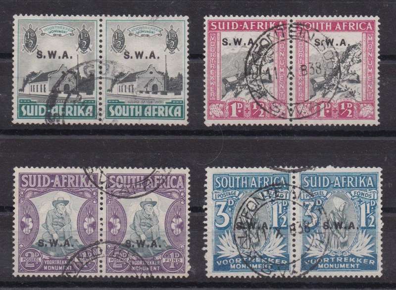 South West Africa 1935 Voortrekker set of 4 fine used