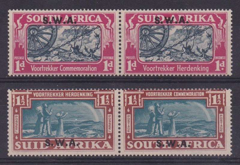 South West Africa 1938 Voortrekker set of 2 very fine unmounted mint