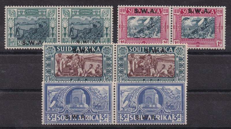 South West Africa 1938 Voortrekker set of 4 very fine unmounted mint