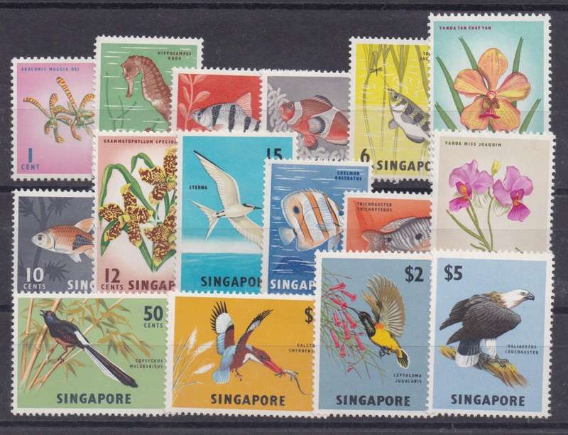Singapore 1962 QEII set of 16  very fine unmounted mint