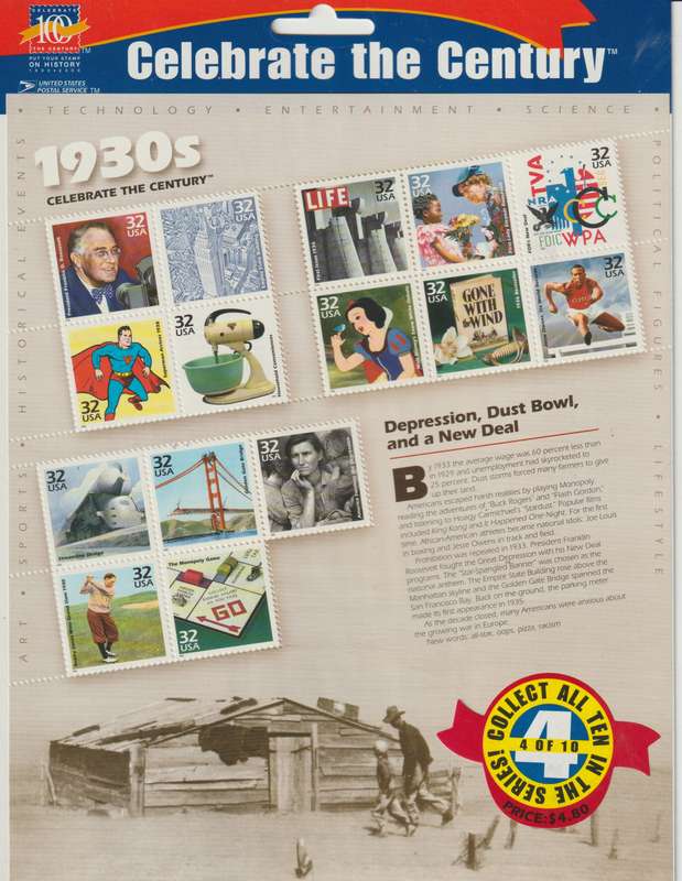 USA 1920s/1930s/1940s Special miniature sheets with Bronco Super Bowl cover