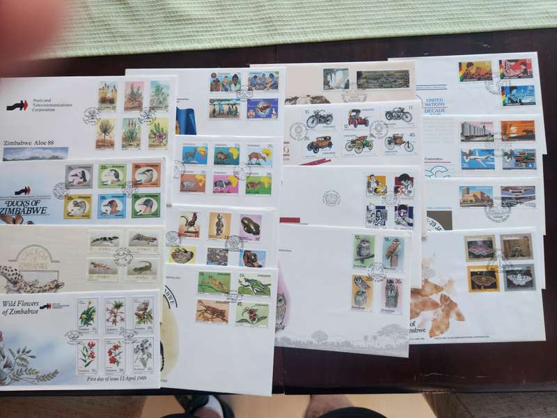 Zimbabwe First Day Cover collection including some Rhodesia's