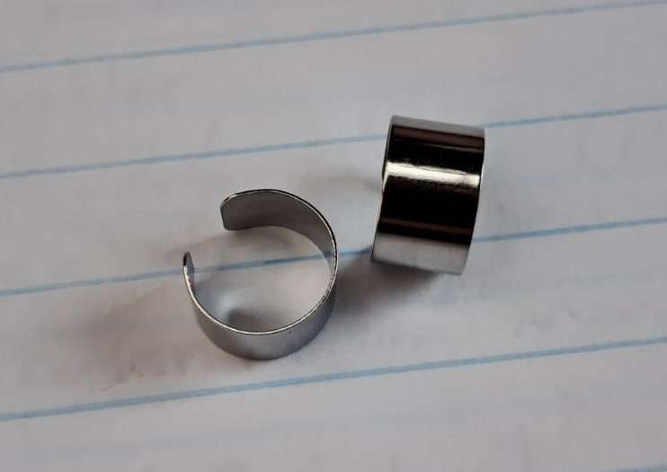 Non Piercing Cuff Earrings - Silver