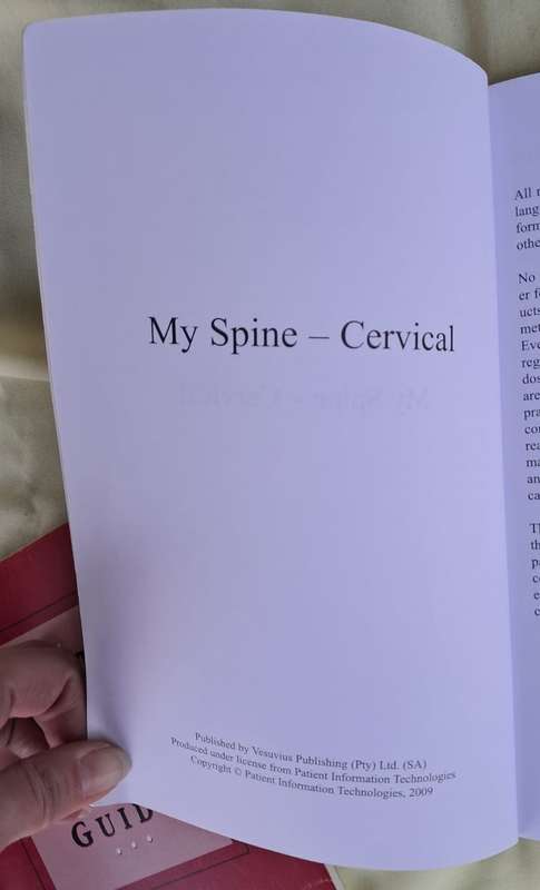 My Spine - Cervical - South African Trial Edition (2009)