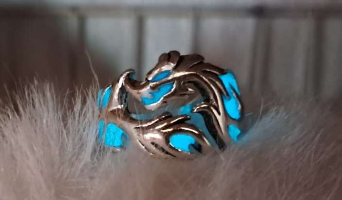 Adjustable Glowing Dragon Wrap Ring