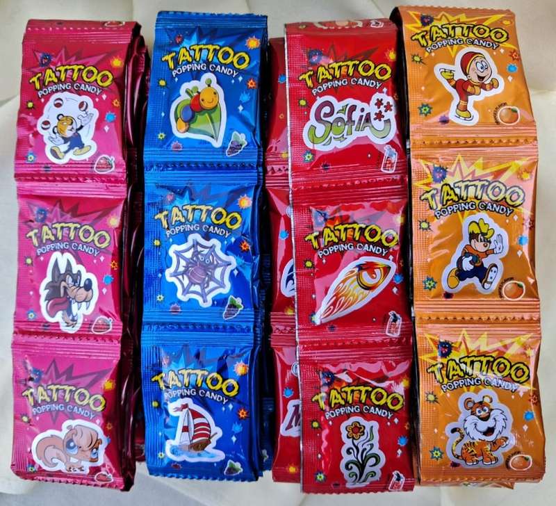 Tattoo Popping Candy - 5x 1g packets