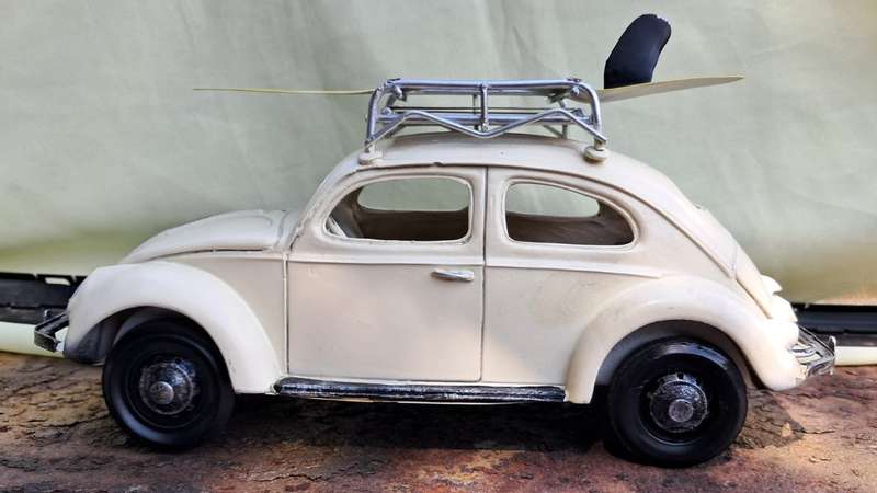 22cm Resin and Tinplate VW Beetle - Mr Price