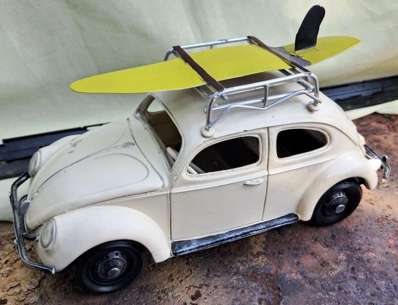 22cm Resin and Tinplate VW Beetle - Mr Price