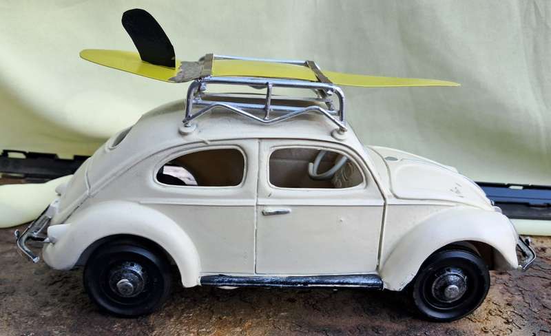 22cm Resin and Tinplate VW Beetle - Mr Price