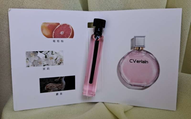 CVerlaln Perfume Sample 2ml - Grapefruit, Jasmine, and Musk