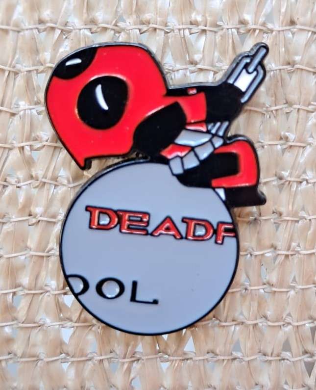 Enamel Metal Pin Badge Deadpool Wrecking Ball