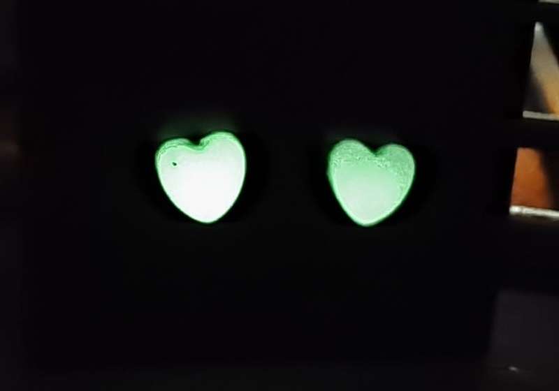 Glow-in-the-dark Non-piercing Magnetic Earrings - Hearts