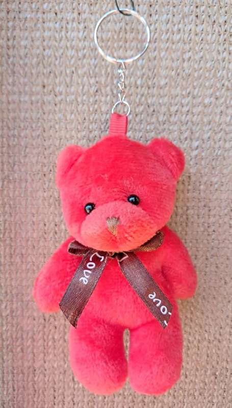 Small Red Plush Bear - Love