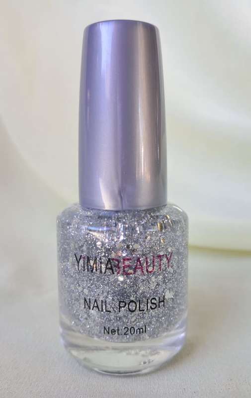 Yimia Beauty Nail Polish - Shade 70 Silver Multi Glitter