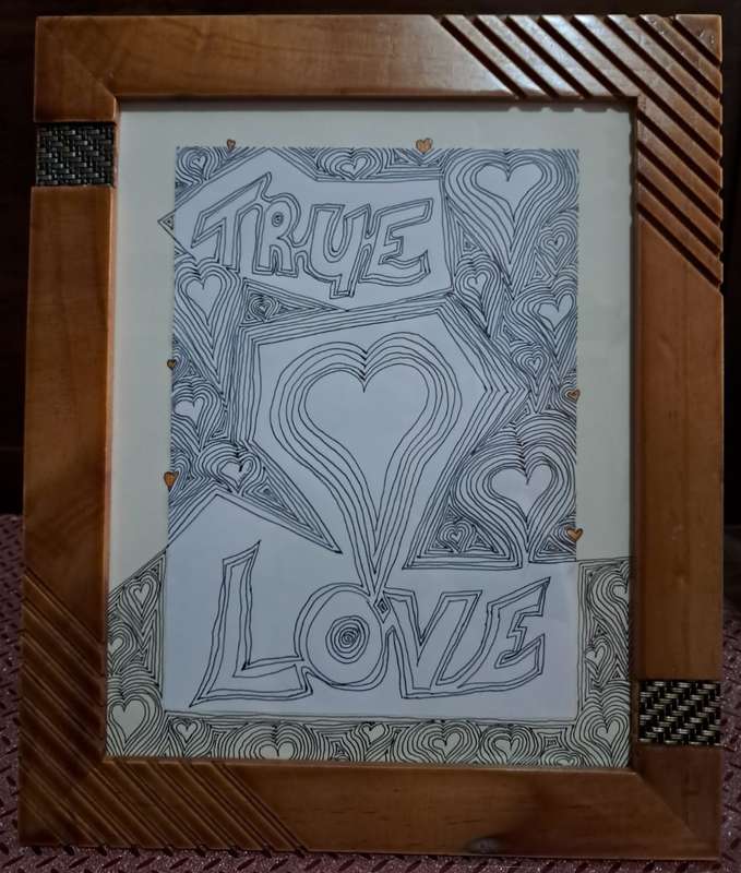 Framed Original Art - Love Collection - 'TRUE LOVE'