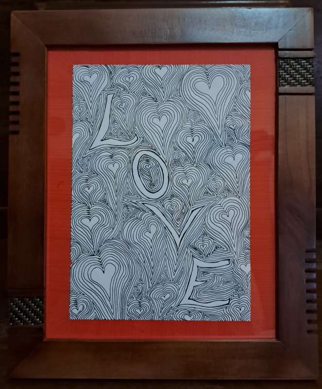 Framed Original Art - Love Collection - 'LOVE'