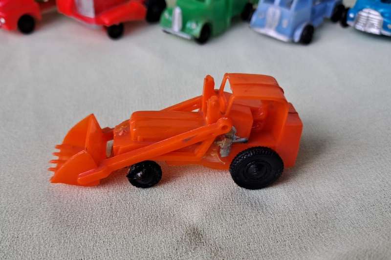 Plastic Construction Vehicles 6pc Lot (Hong Kong, old)