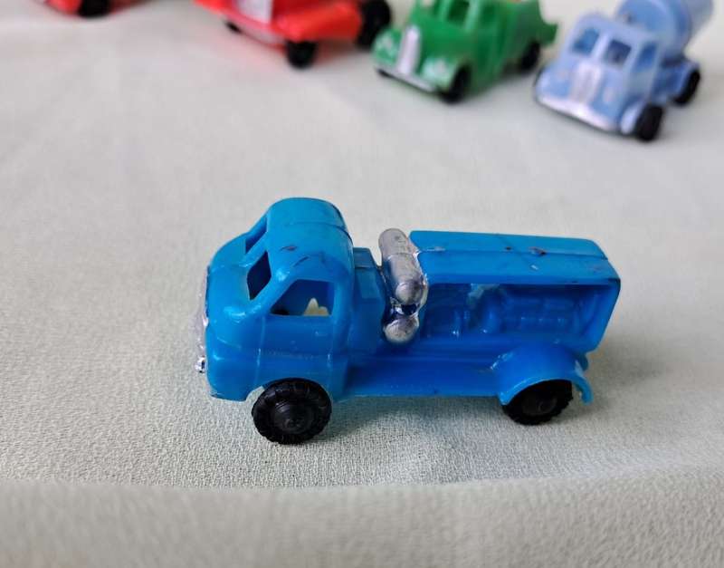Plastic Construction Vehicles 6pc Lot (Hong Kong, old)