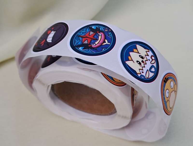 Pokemon Stickers Assorted 500pcs Roll