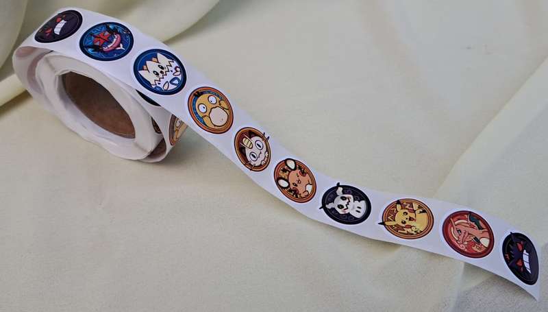 Pokemon Stickers Assorted 500pcs Roll