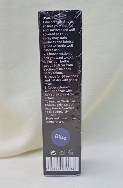 Melao Temporary Hair Colour Spray - Blue