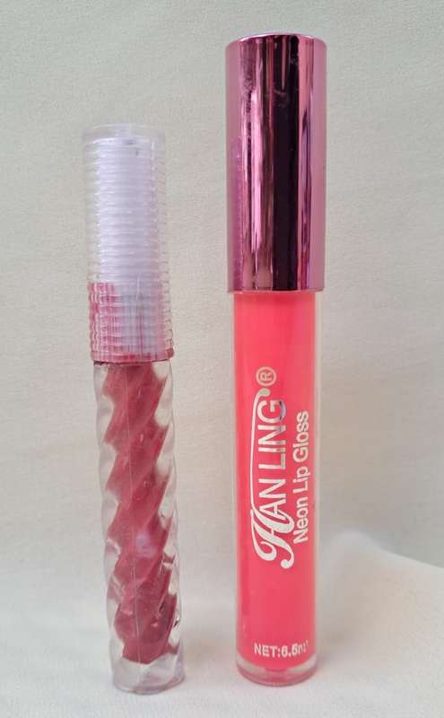 CLEARANCE Lip Gloss Bundle - Han Ling Neon Lipgloss, free metallic Red lipgloss