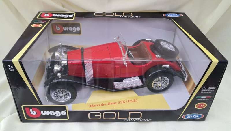 Bburago Gold Collezione 1:18 Mercedes-Benz SSK (1928)