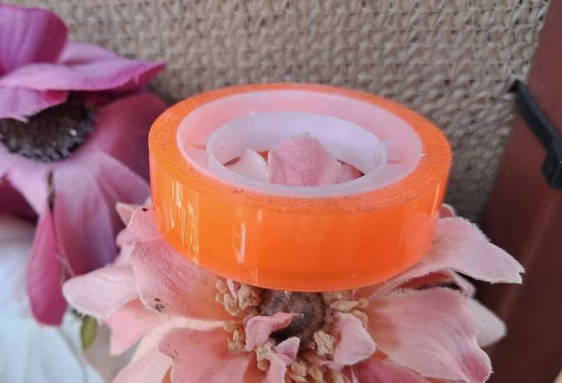 Sheer Coloured Cellotape roll - Orange