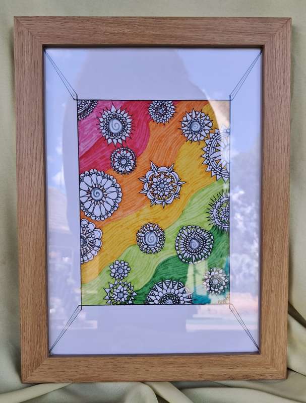 Framed Original Art - Floral Flow