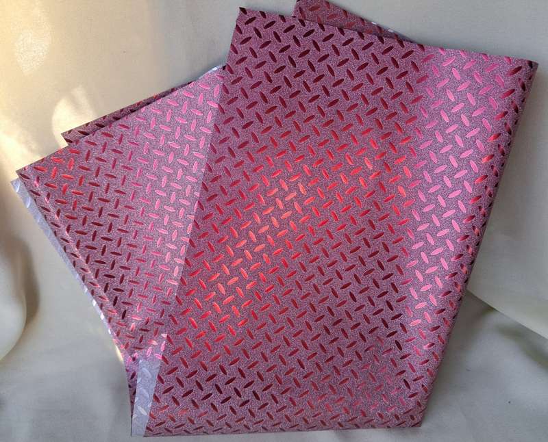 Metallic Gift/flower Wrapping Paper Sheet - Glitter Effect Red