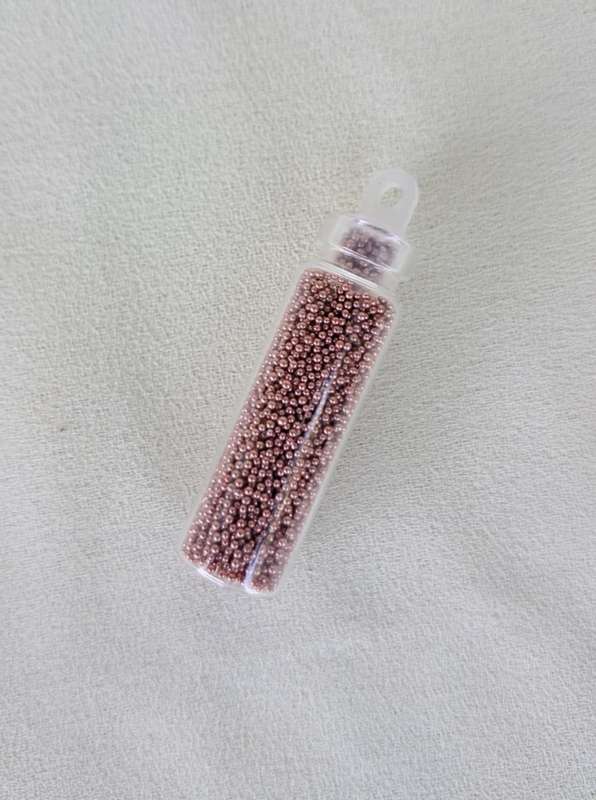 Nail Art Glitter Vials - Bronze Balls