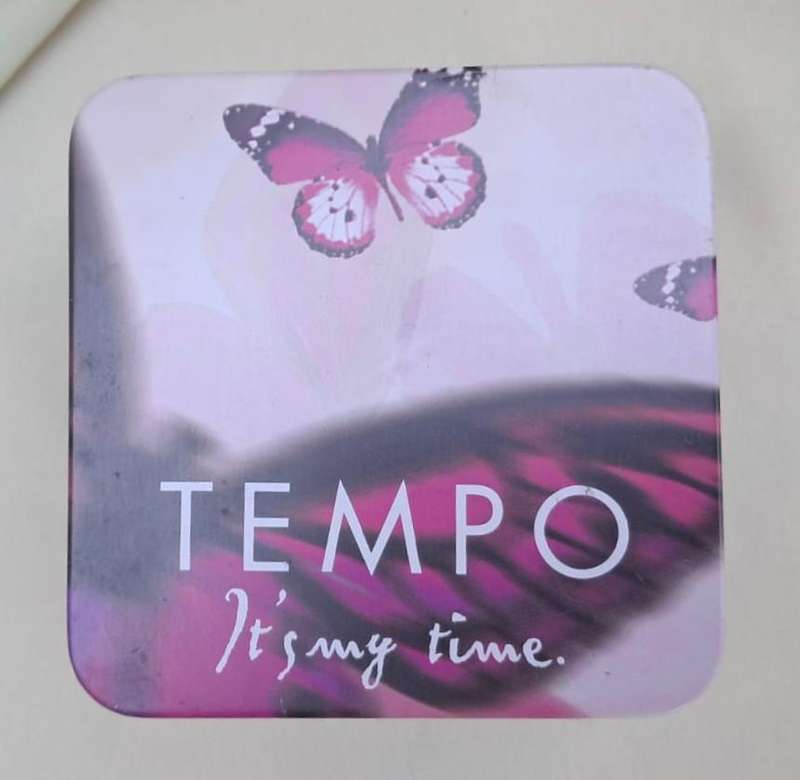 Collectible Tin - Tempo Pink Butterfly