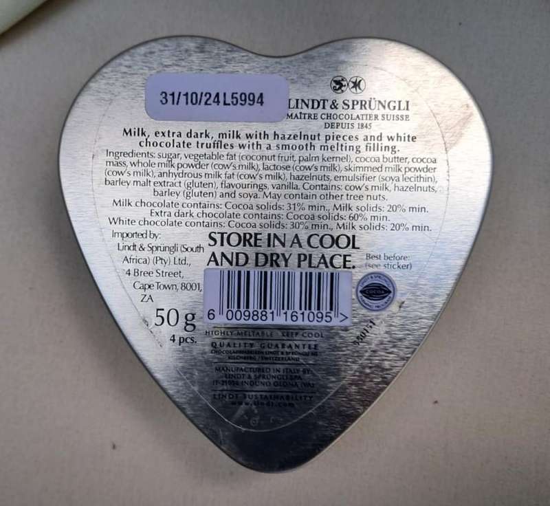 Collectible Tin - Lindt LIndor Gold Heart 50g