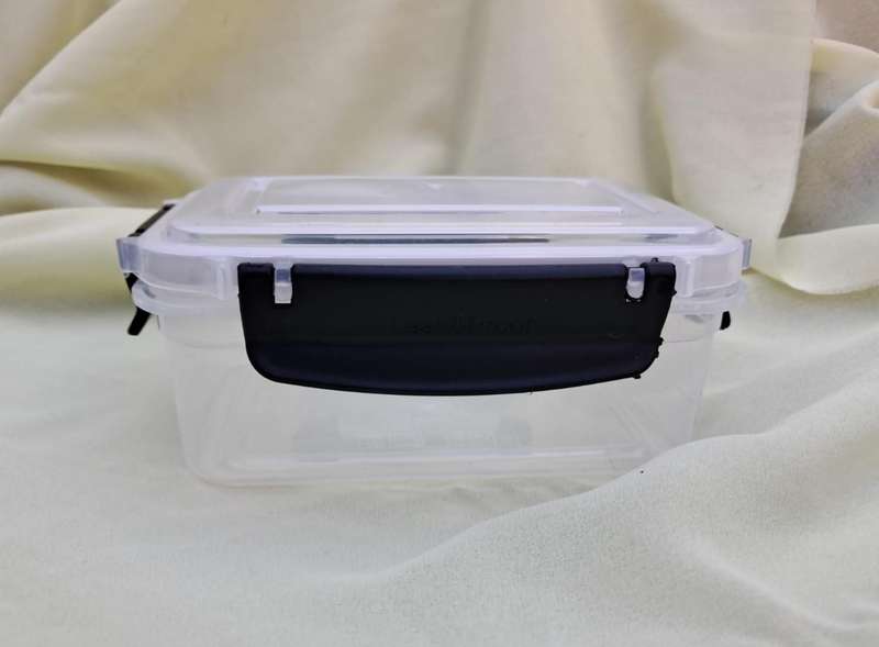 Goldex Clip Lock Container - Leakproof Black 0.5 Litre