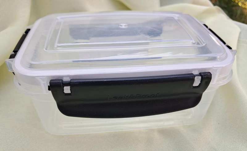 Goldex Clip Lock Container - Leakproof Black 0.5 Litre