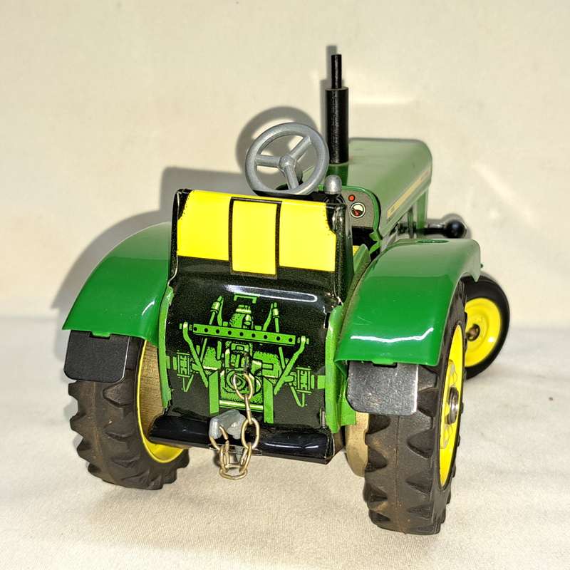 John Deere 3120 Tractor + Tanker - Tin Tinplate - Scale 1/25