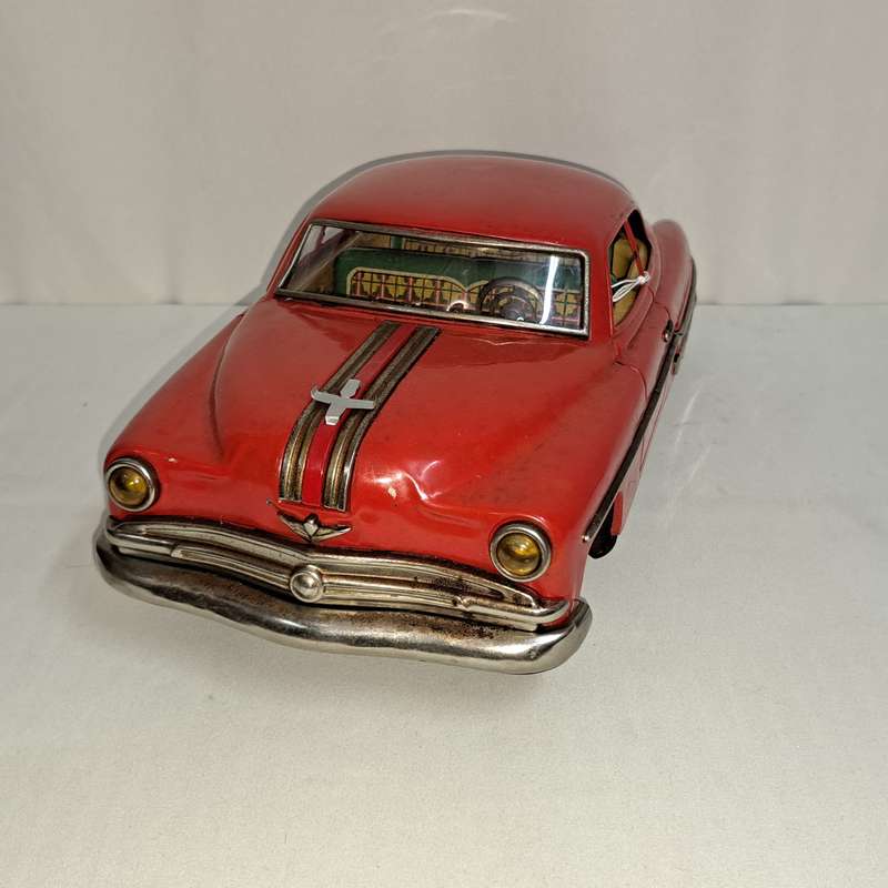 Tin Tinplate Pontiac 2 door sedan 1953 - Made in Japan