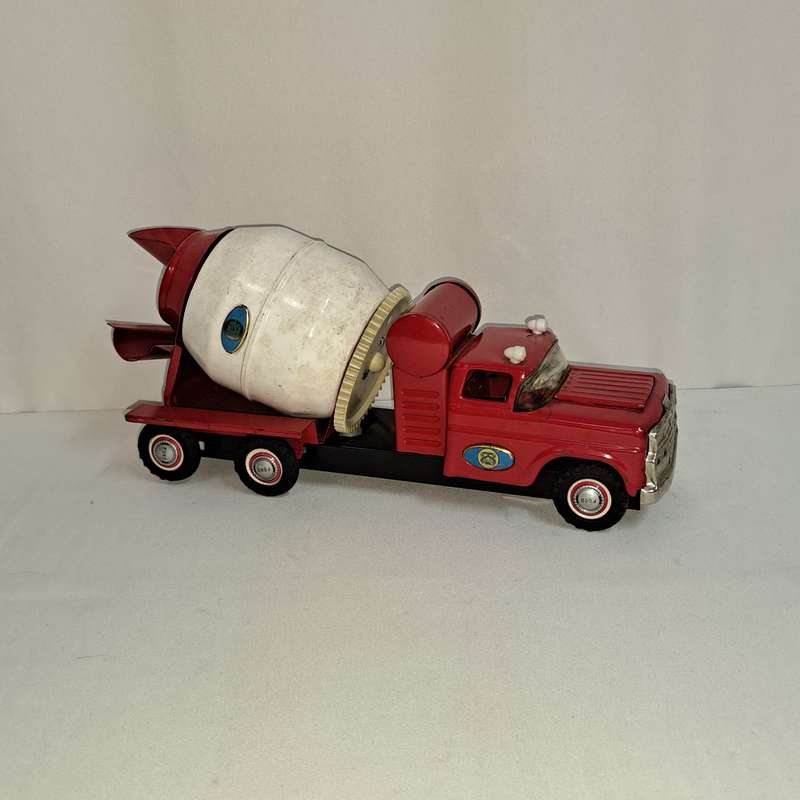 Tin Tinplate Cement Truck - Made in Japan