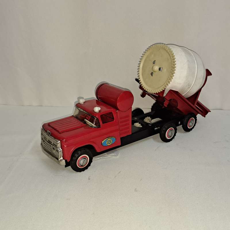 Tin Tinplate Cement Truck - Made in Japan
