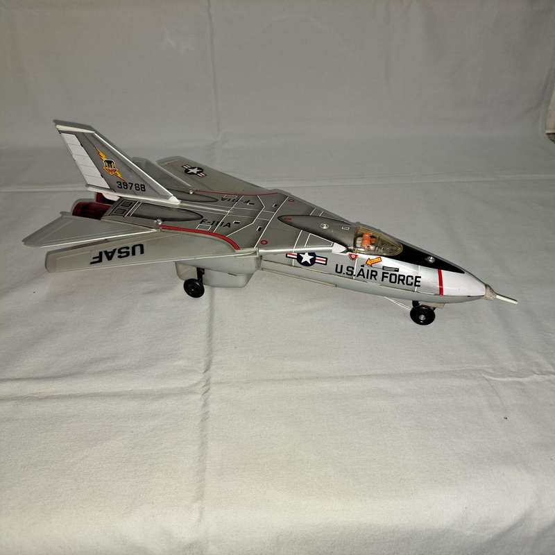 Tin Tinplate Jet Grumman F111A Fighter Plane - No 39768