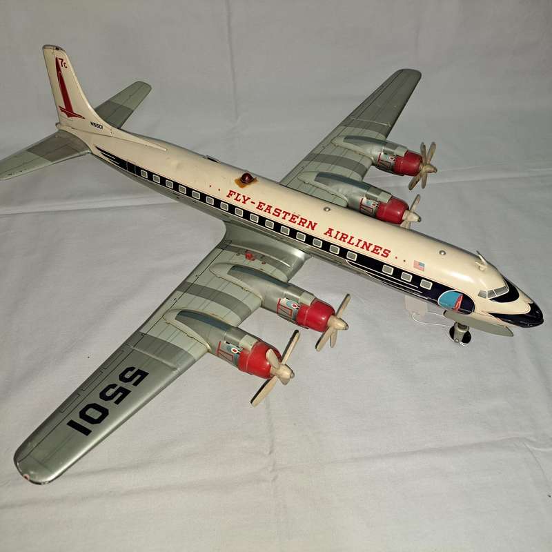 Tin Tinplate DC-7 Constellation Passenger Plane - No N5501