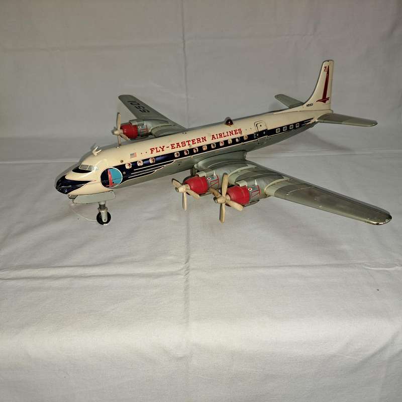 Tin Tinplate DC-7 Constellation Passenger Plane - No N5501