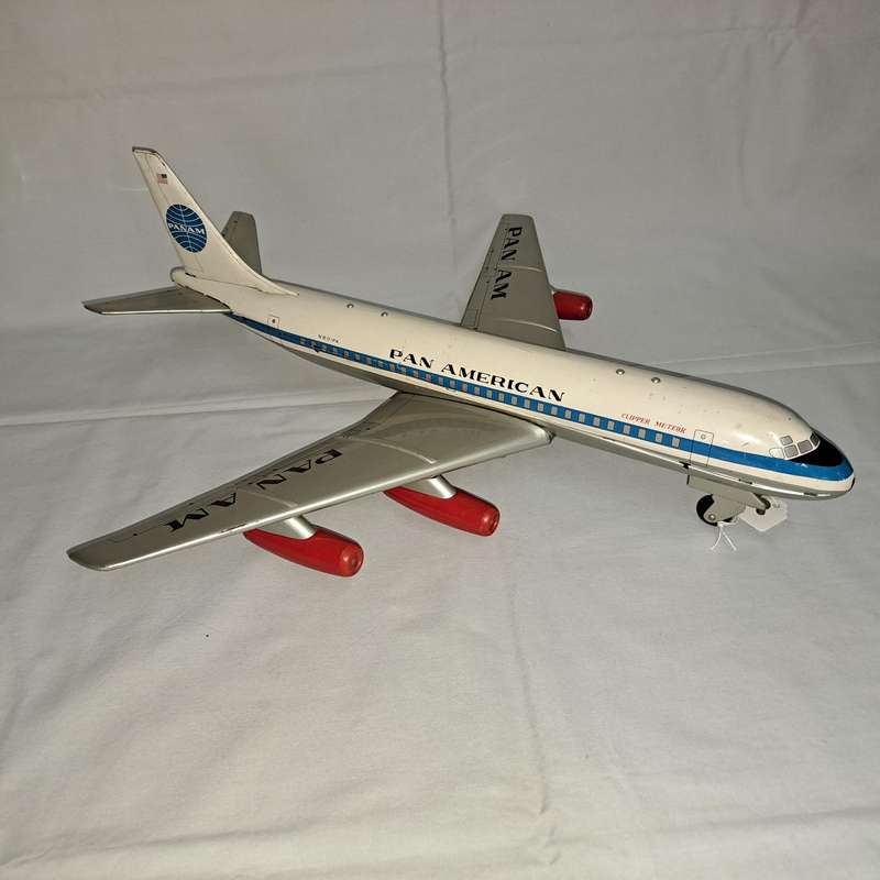 Tin Tinplate Boeing 707 Panam Clipper Meteor Jet Passenger Plane - No N801PA