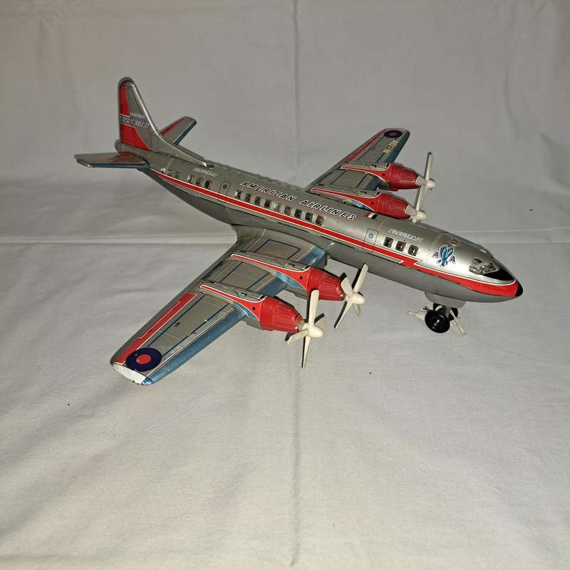 Tin Tinplate Electra II Passenger Plane - No AQON